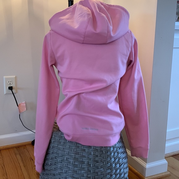 Under Armour Pink Zip Up Hoodie- Small - Picture 2 of 3